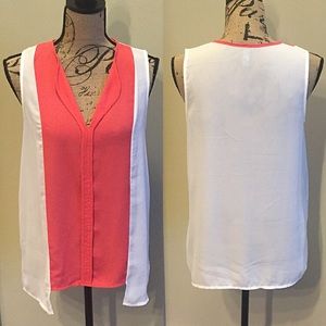Pink + White Top