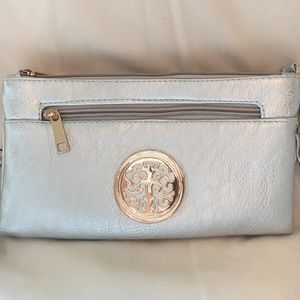Silver & Gold cross body mini bag