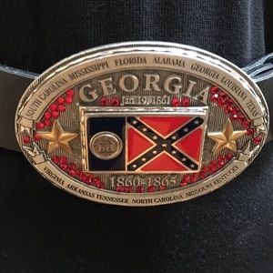 SPEC Georgia Enameled StateFlag Buckle & Belt NWOT SPEC Georgia Enameled StateFlag Buckle & Belt NWOT