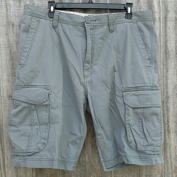 Grey cargo shorts