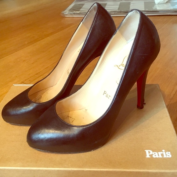 Black leather Classic Louboutins