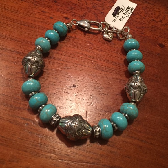 Brighton Teal Beaded Bracelet