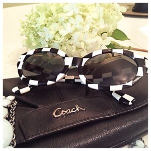 black & white checkered sunglasses