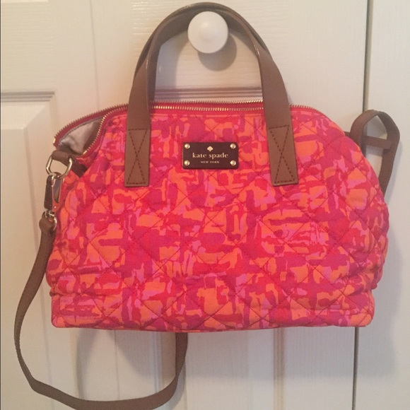 KATE SPADE pink and orange purse