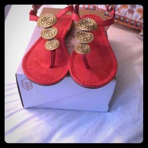 Woman sandals size 8.5 , new in box never worn ..