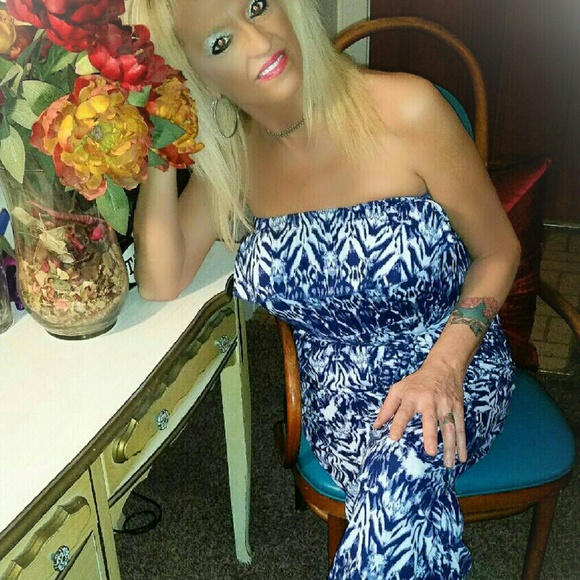 Strapless one-piece jumpsuit