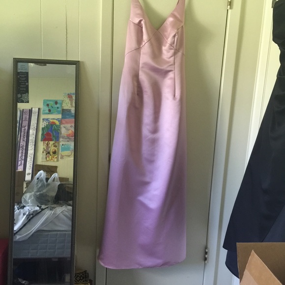 Pink formal prom dress