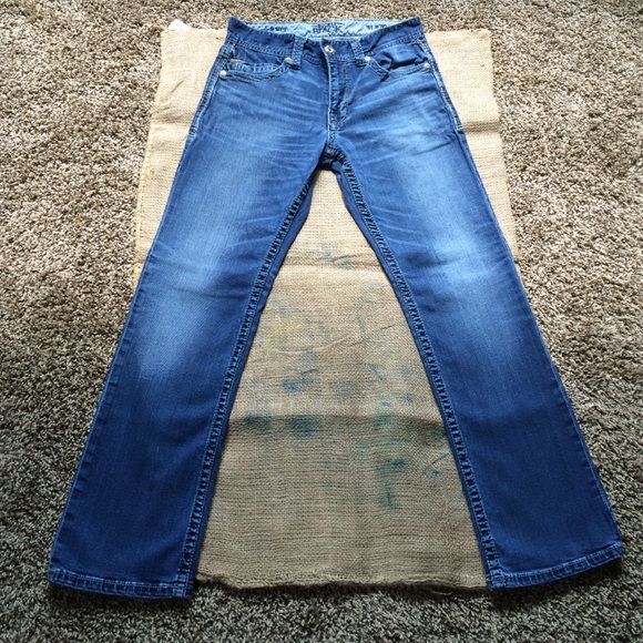 Men's Buckle Black Jeans