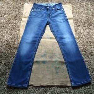 Men's Buckle Black Jeans