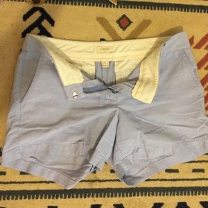 JCrew size 6 light blue cotton shorts