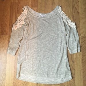 Charming Charlie's Light Grey Sweater