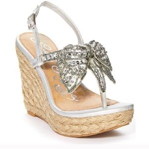 Naughty monkey espadrille wedge