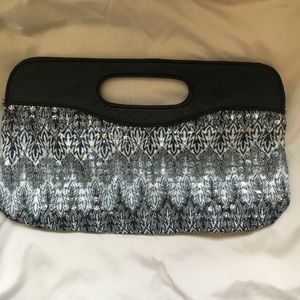 Black & Silver clutch