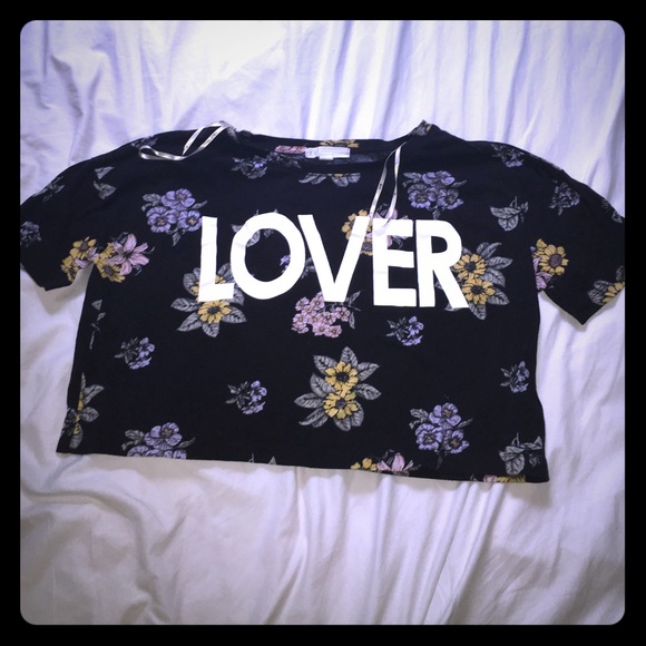 Forever 21 oversized crop top