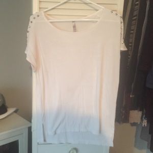 White shirt with studs