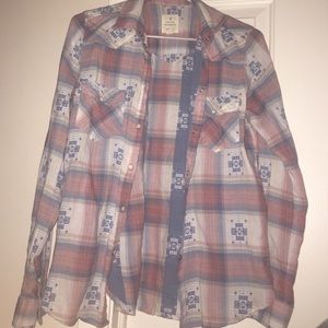 Vintage Boyfriend Button Down Flannel