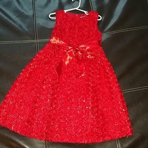 Little Girls Formal Red Dress