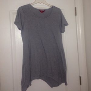 Gray Wavy T-Shirt Dress