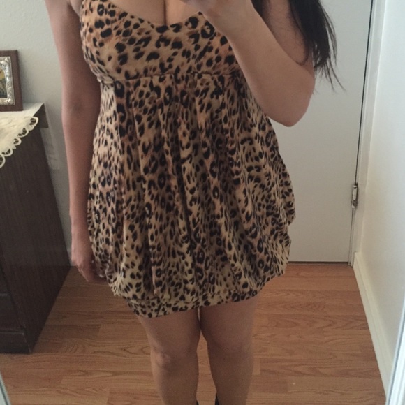 Leopard print bubble dress NEW w/tags - Picture 2 of 2
