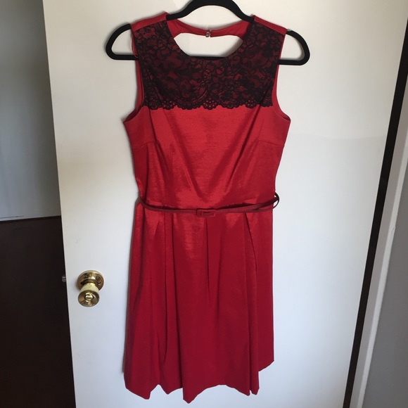 Red Party dress- cute cut out back