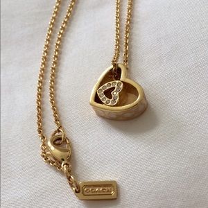 Coach heart necklace