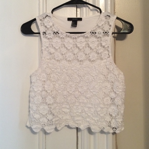 White Flower Crop top!