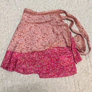 Urban Nomad Silk Wrap Skirt
