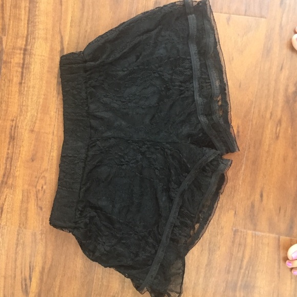 Lace mini shorts