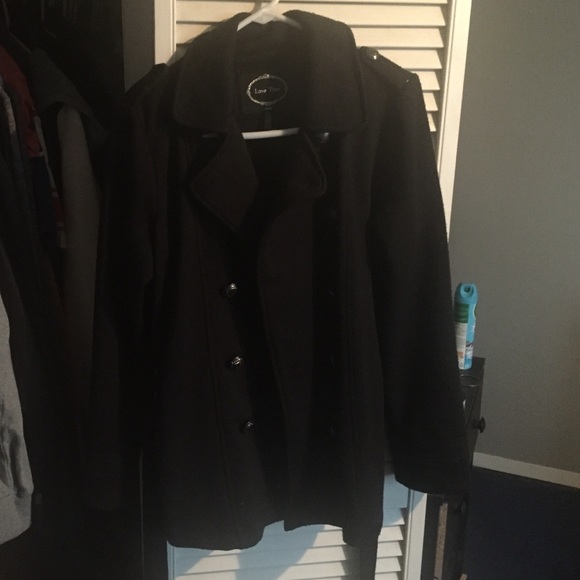 Black peacoat
