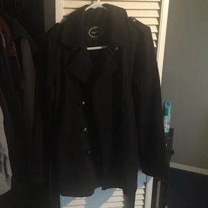 Black peacoat