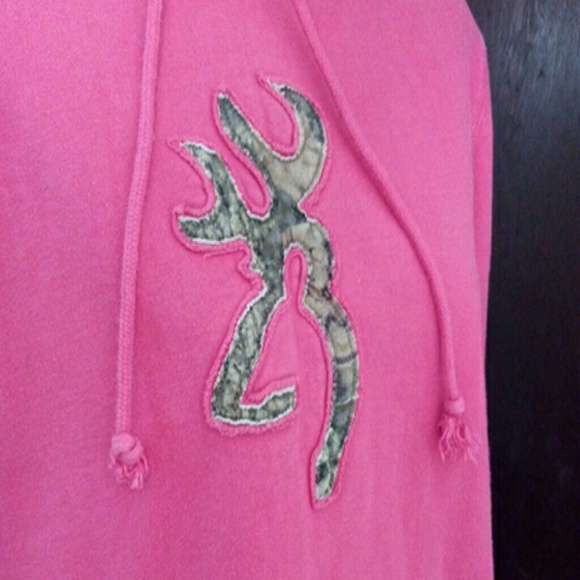 Browning For Her Pink & Camo Hoodie - Picture 2 of 3