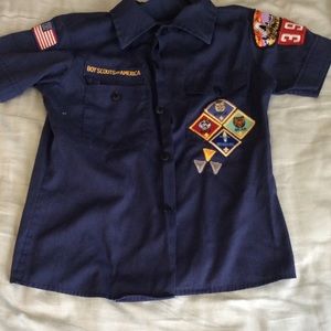 VINTAGE cropped boyscout uniform