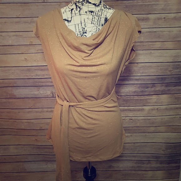 Gold holiday blouse