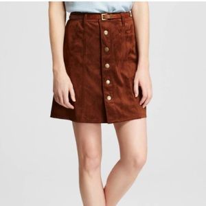 !!SOLD!! Faux Suede brown Skirt 00