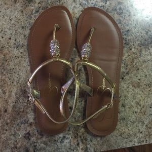 Jessica Simpson- GOLD Sandals!
