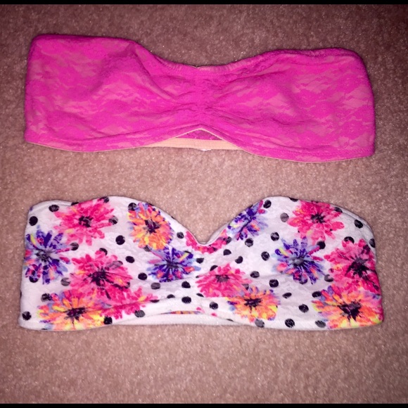 BUNDLE! 2 Victoria's Secret PINK bandeaus - Picture 1 of 2
