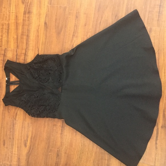 Black cocktail dress