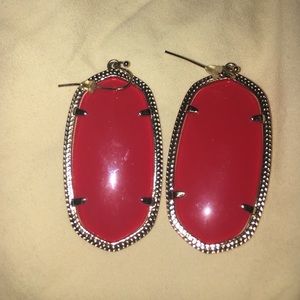 Red Kendra Scott earrings