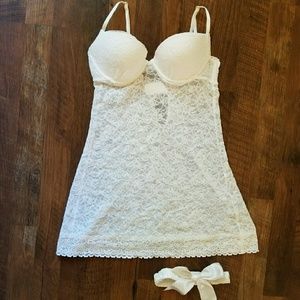 Victoria's Secret Bridal Lingerie and garter