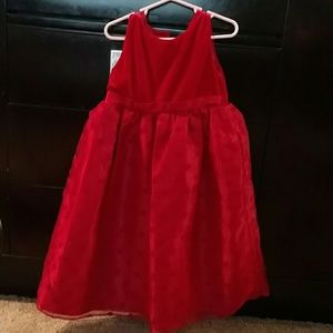 Girls Deep Red Dressb