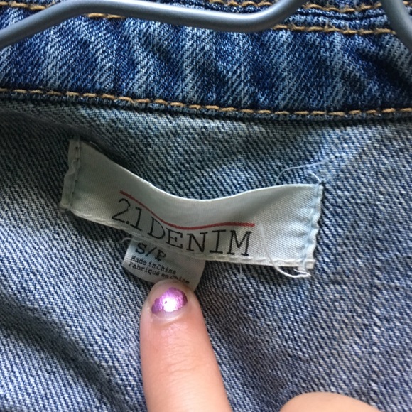 Denim blue jean jacket/cover s/p - Picture 3 of 4