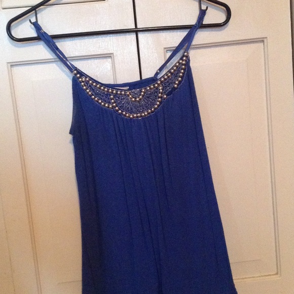 Blue tank top