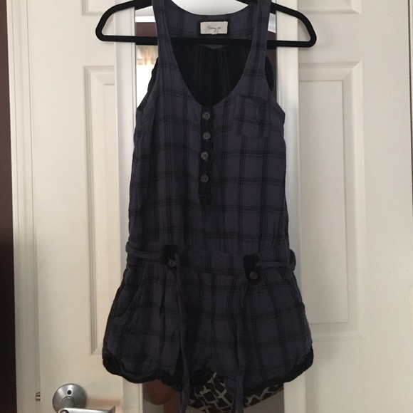 Plaid romper