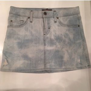 NWOT James Jeans destroyed denim mini skirt