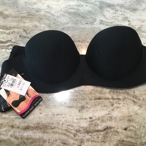 Body central, strapless black bra, 36c