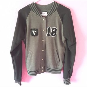 Gray/Black Varsity Jacket