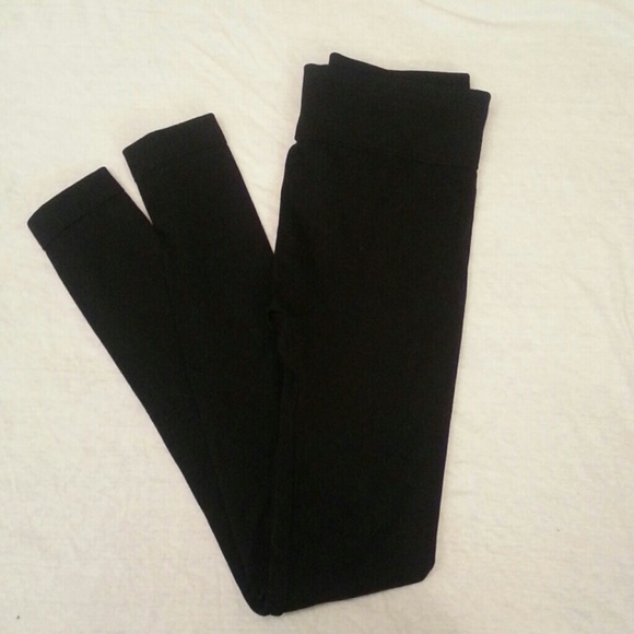 Black Fleece Lined Leggings