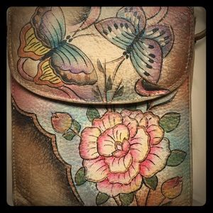 Anuschka "butterfly" mini bag