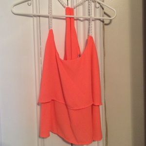 Charlotte Russe Neon Orange Summer Top!