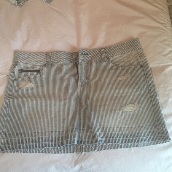 Aeropostale Striped Mini Skirt
